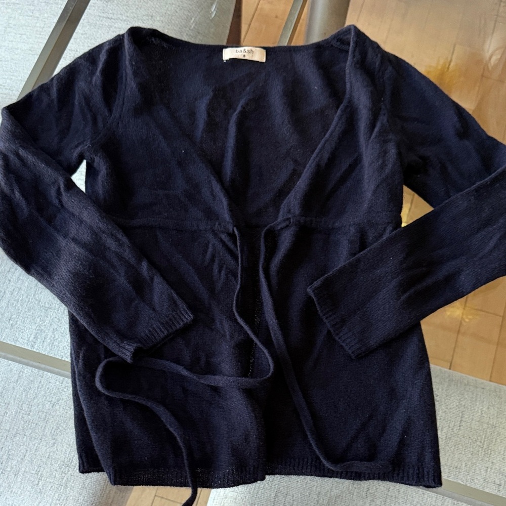 ba&sh Women's Black Cardigan Sweater
